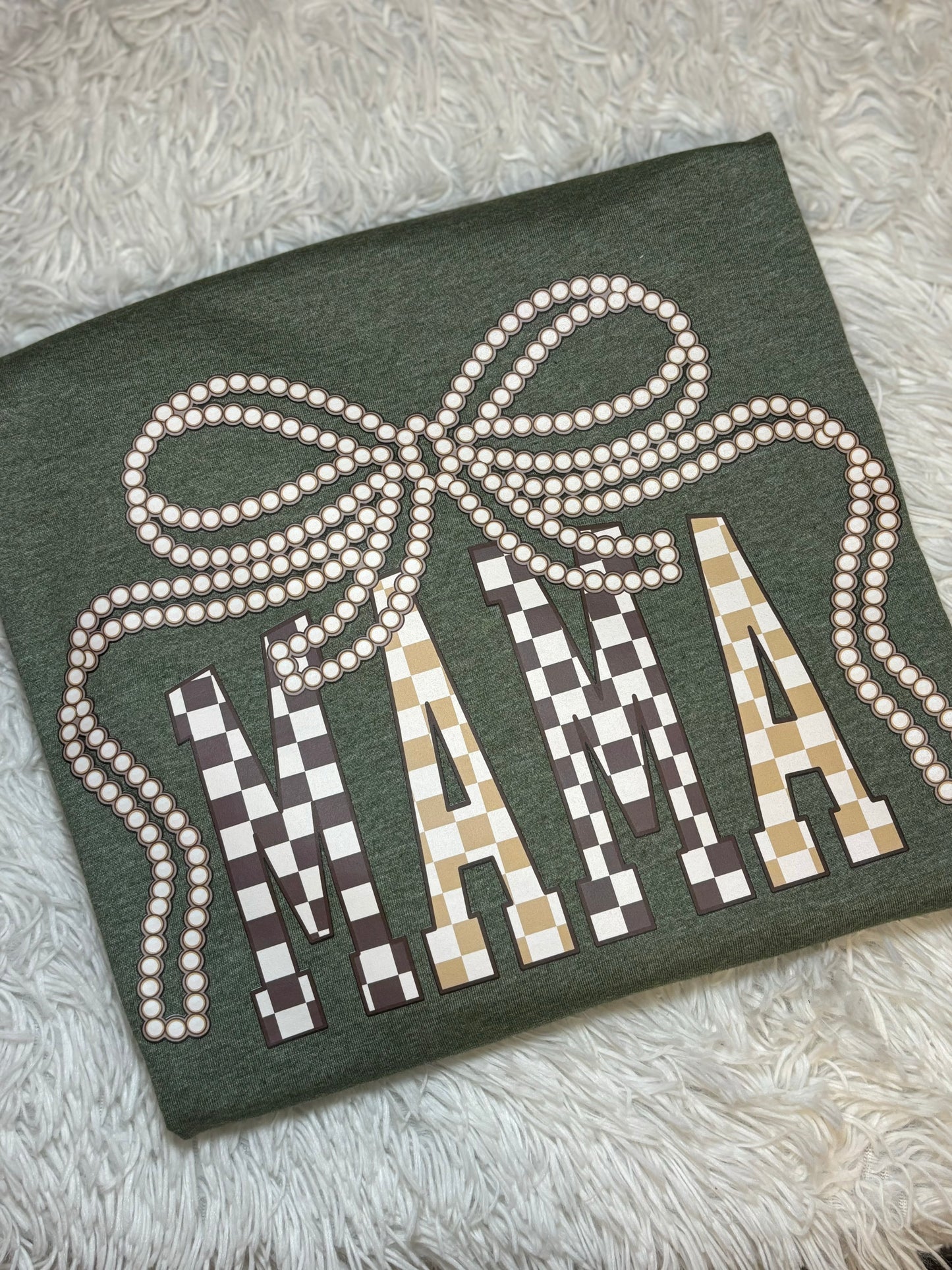 Mama Checker and Pearls T-Shirt