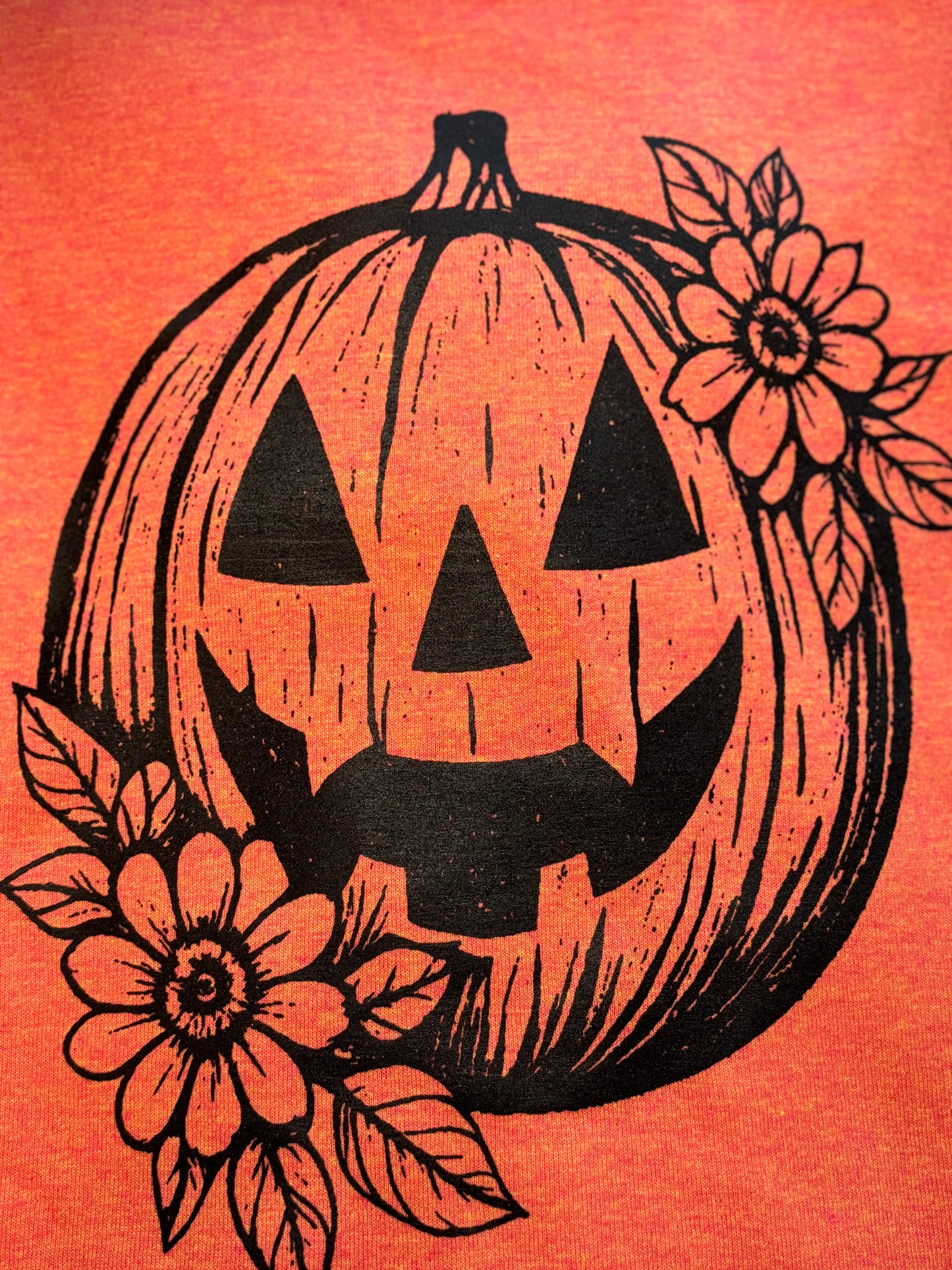 Pumpkin and Flowers T-shirt