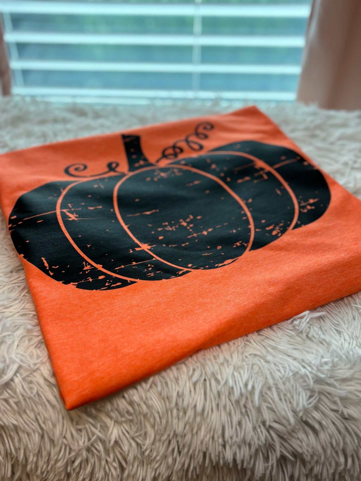 Distressed Pumpkin T-Shirt