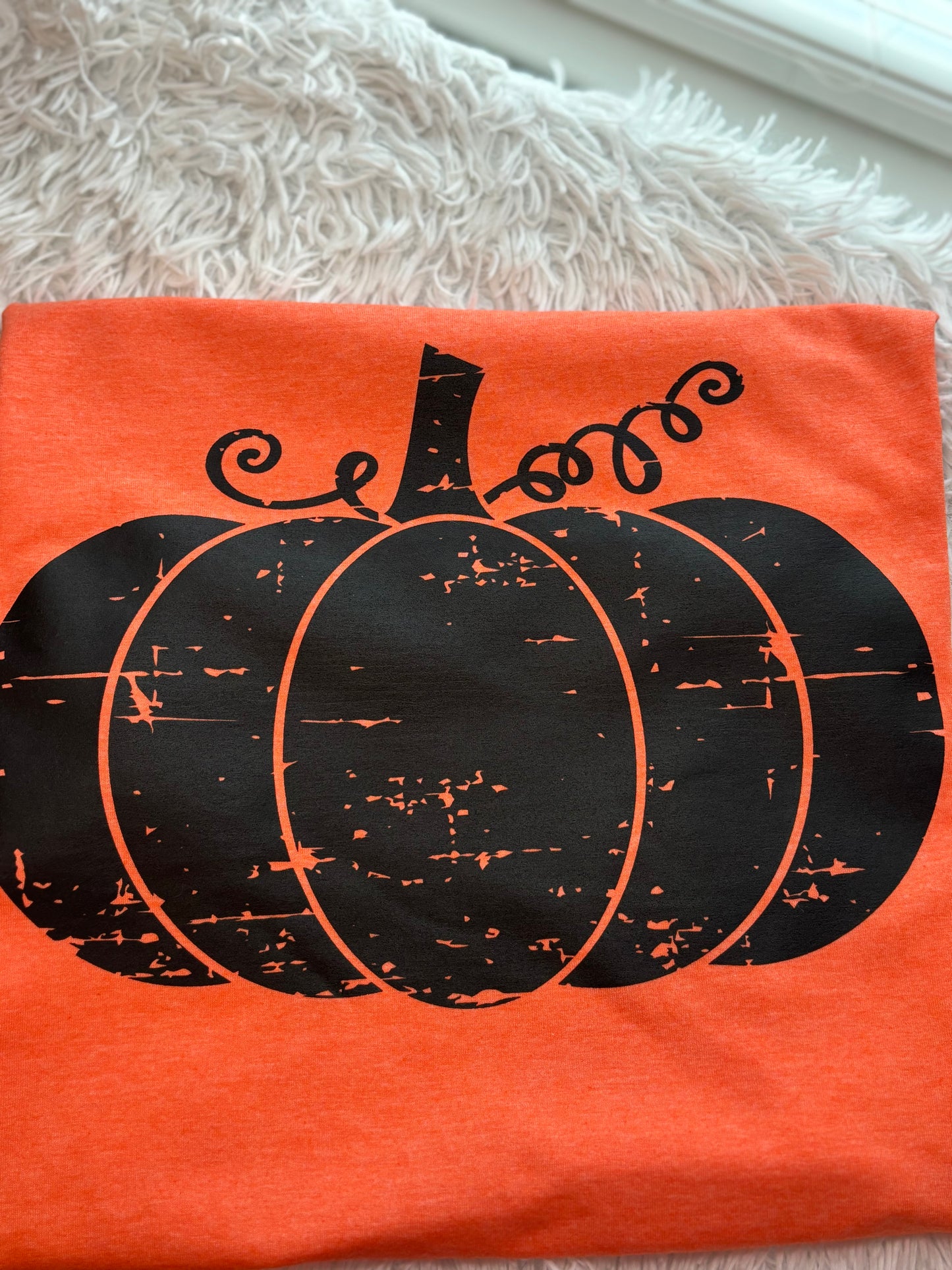 Distressed Pumpkin T-Shirt