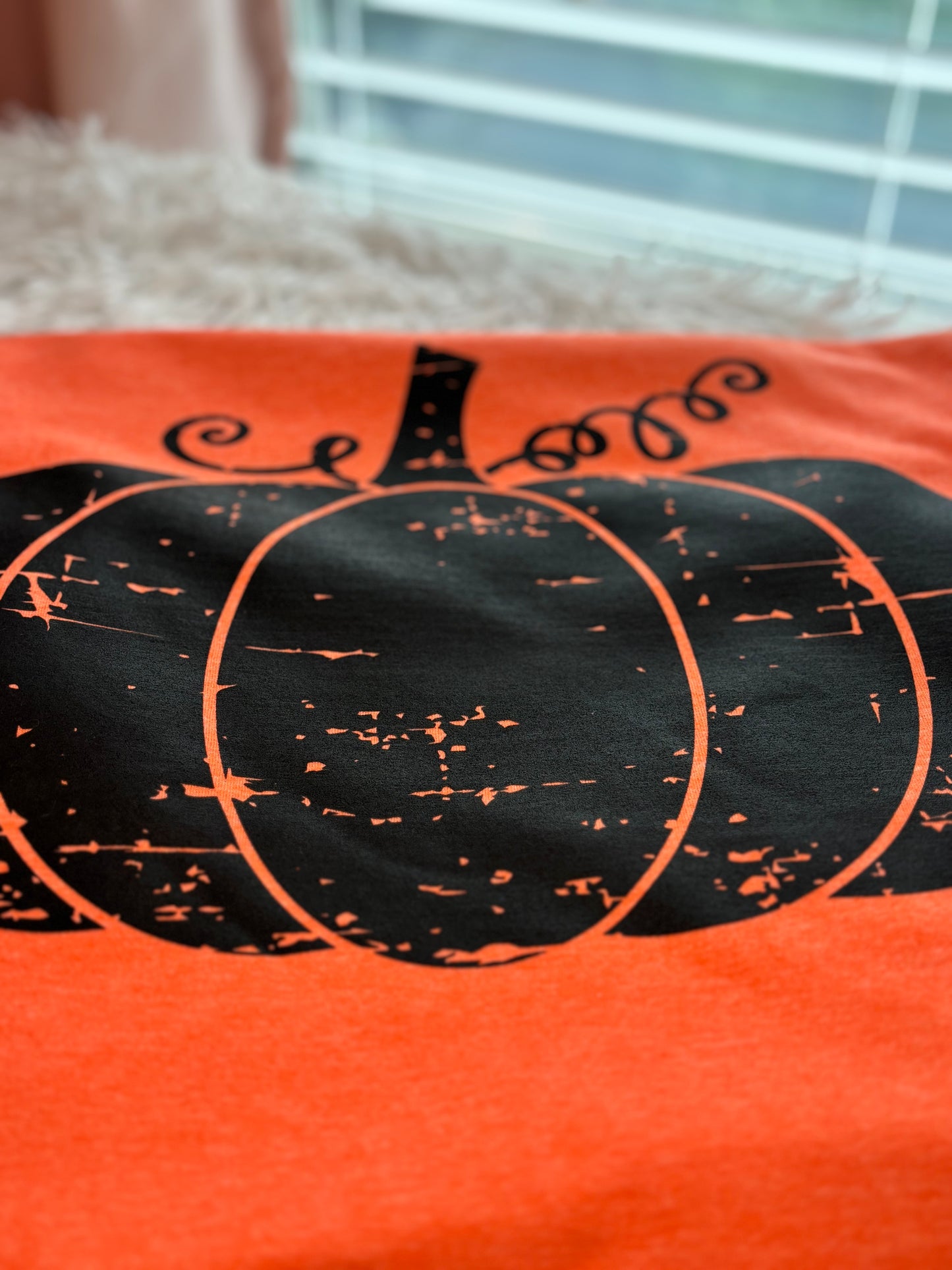 Distressed Pumpkin T-Shirt