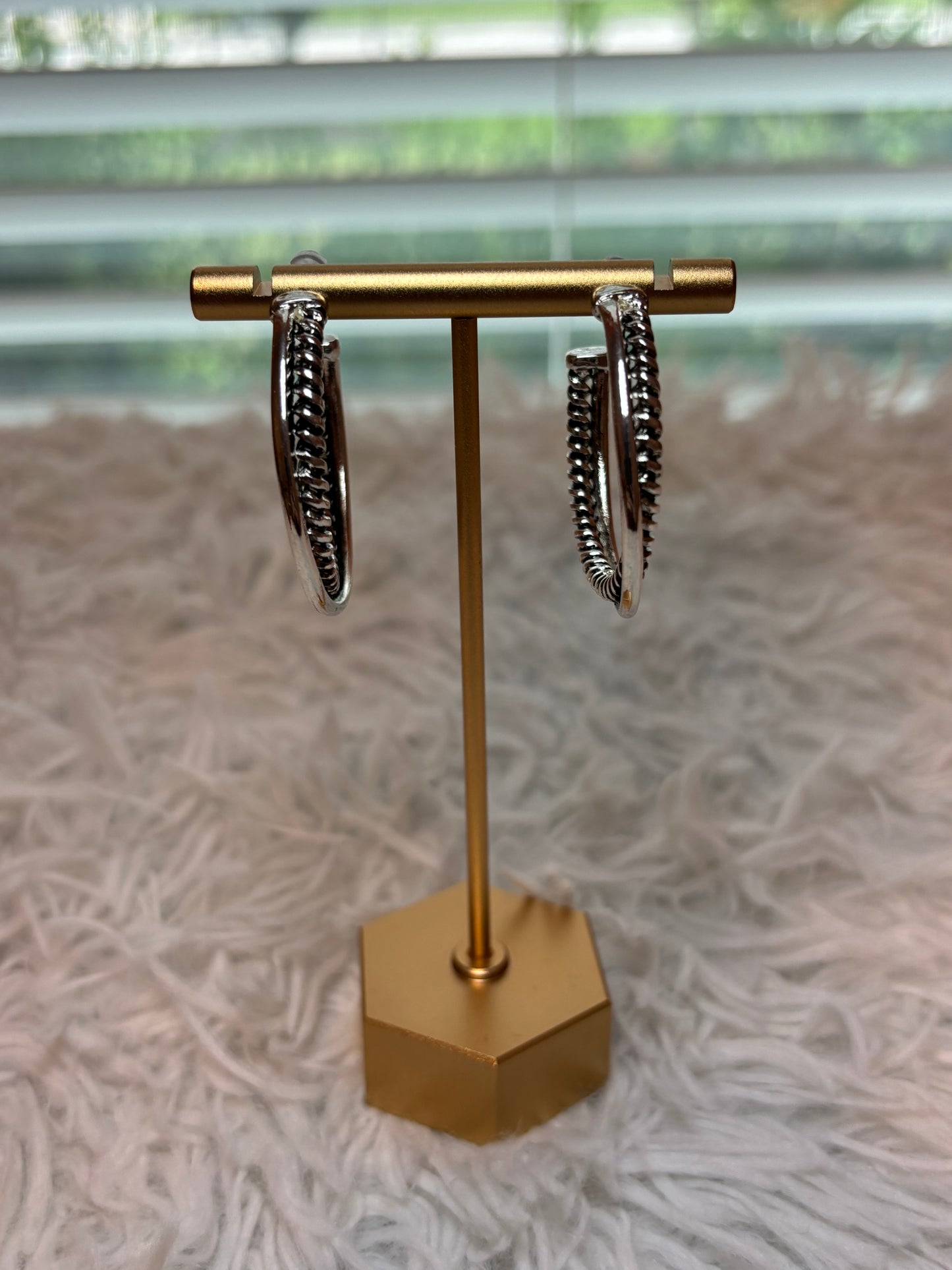 Crossover Hoop Earrings