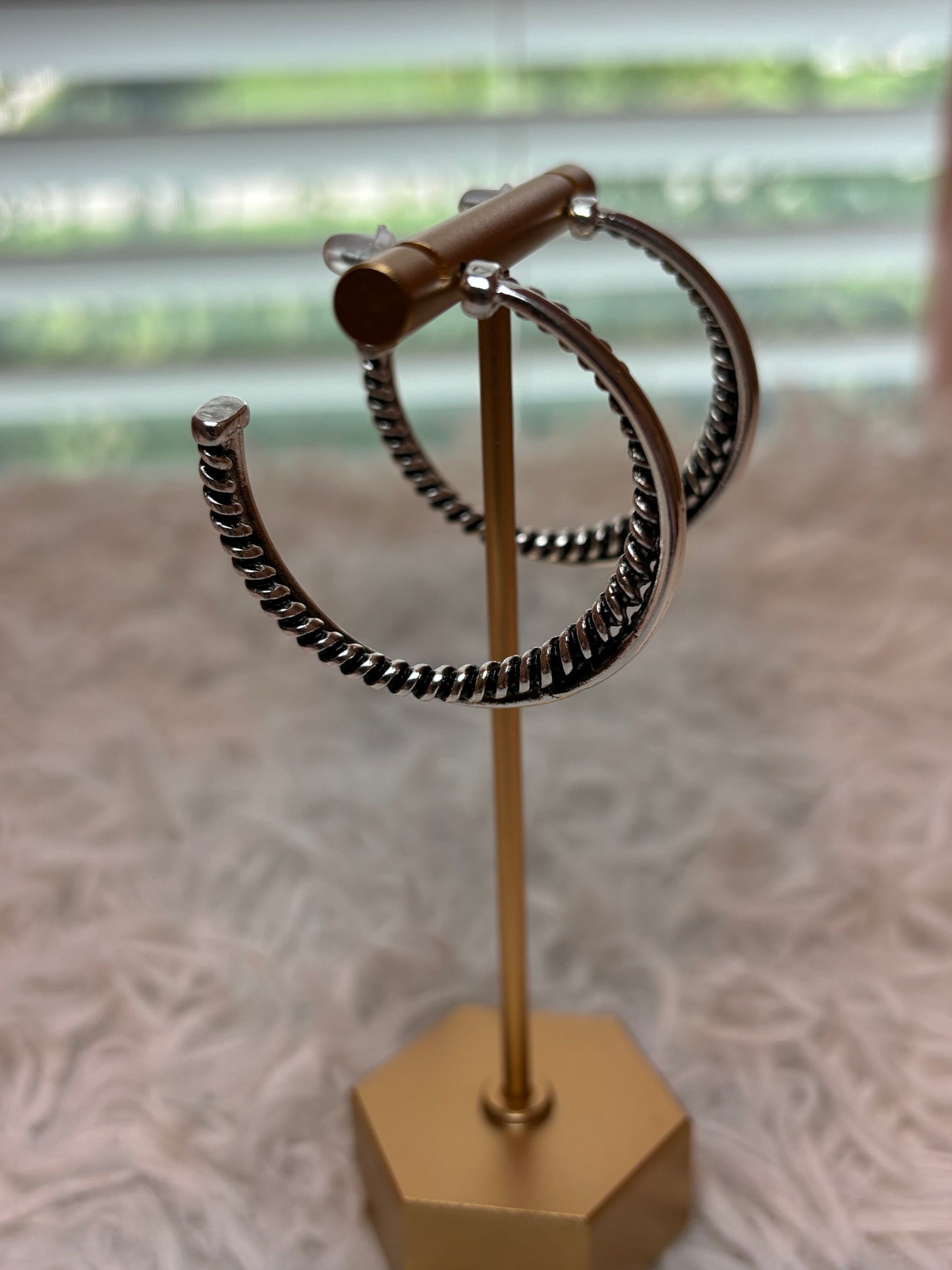 Crossover Hoop Earrings