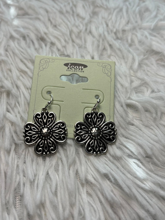 Tailored Cross Dangle Earrings