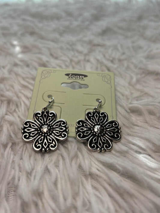 Tailored Cross Dangle Earrings