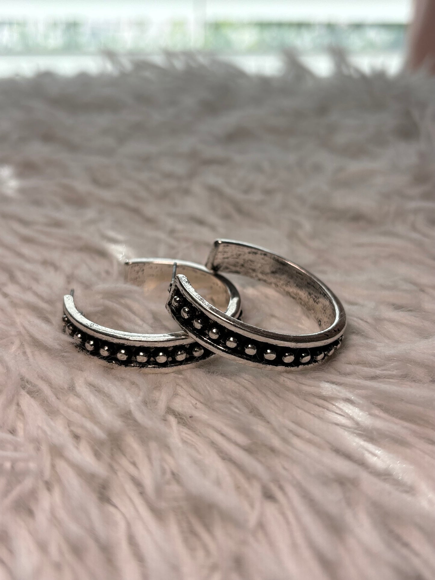 1.25" Western Bubble Hoop Earrings