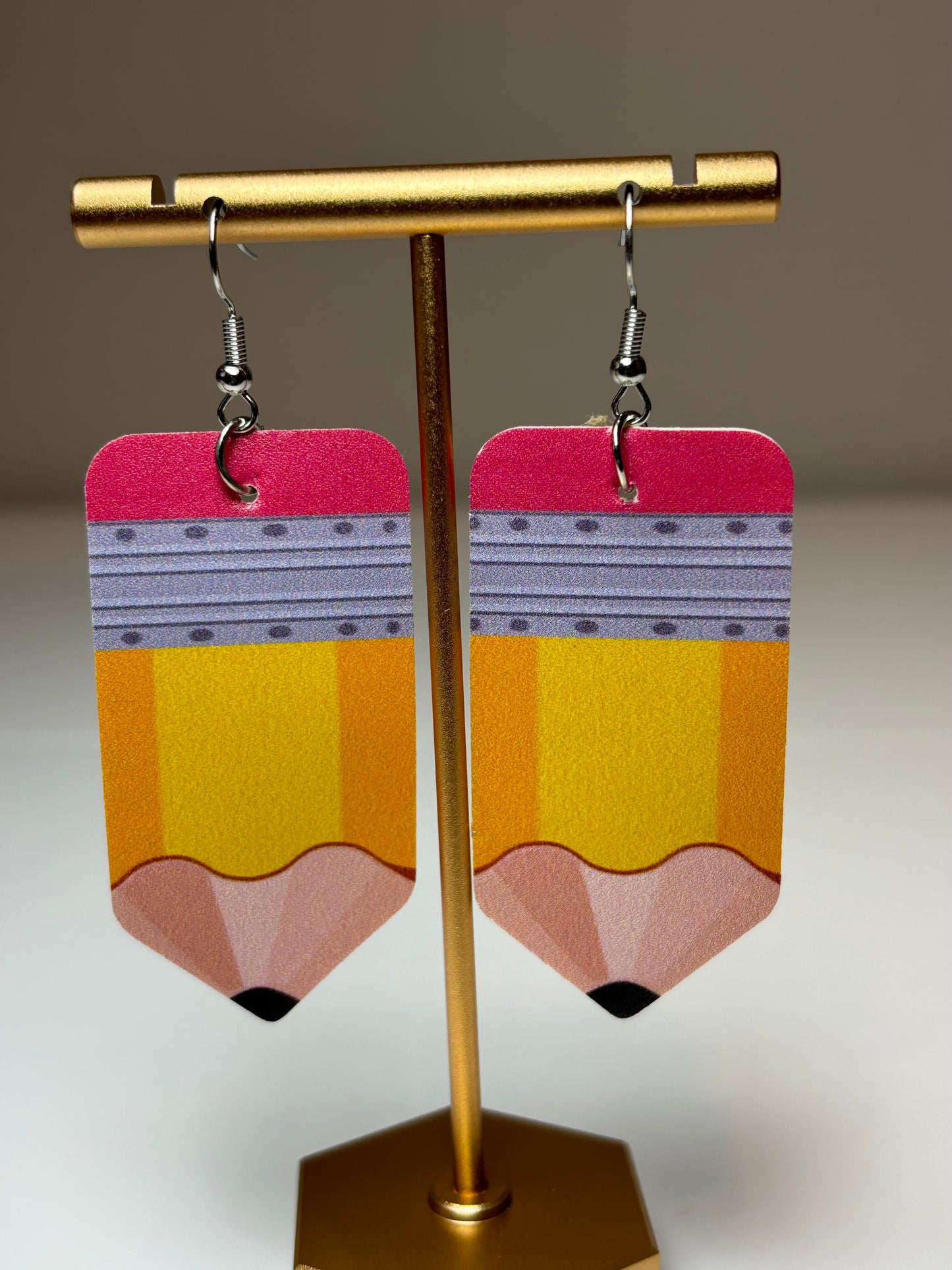 Teacher Pencil Dangle Earrings
