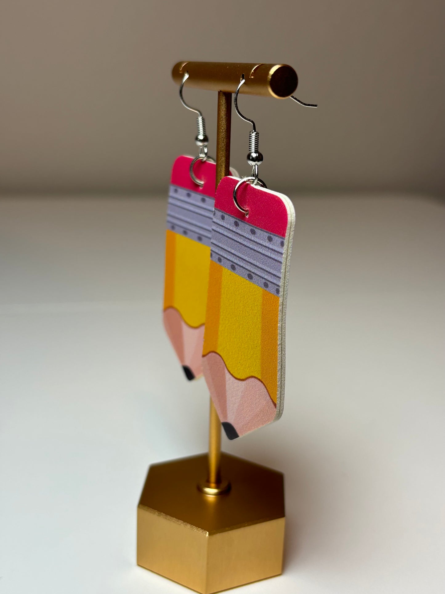 Teacher Pencil Dangle Earrings