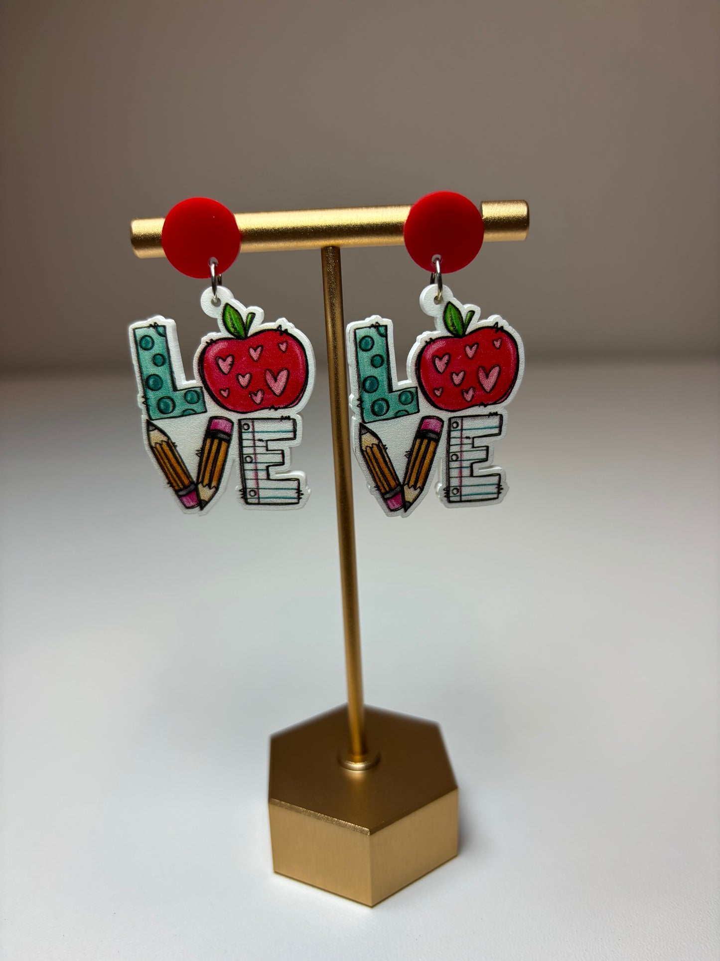 Love Teacher Earrings