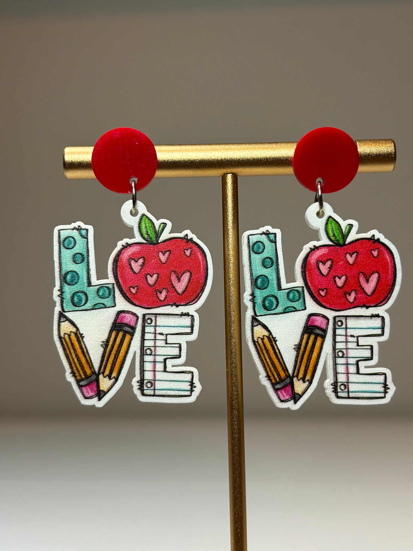 Love Teacher Earrings