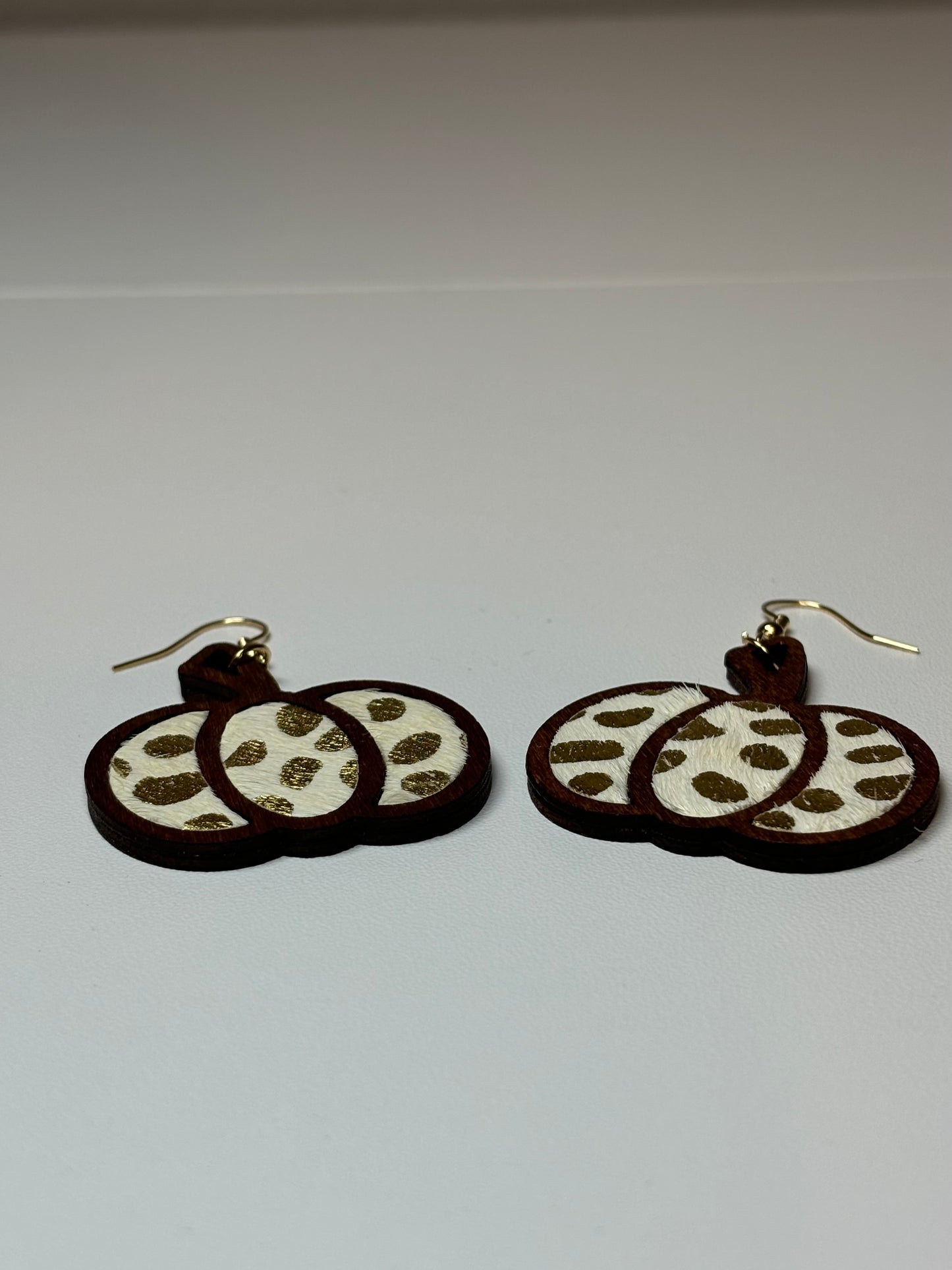 Halloween Pumpkin Leopard Pattern Earrings