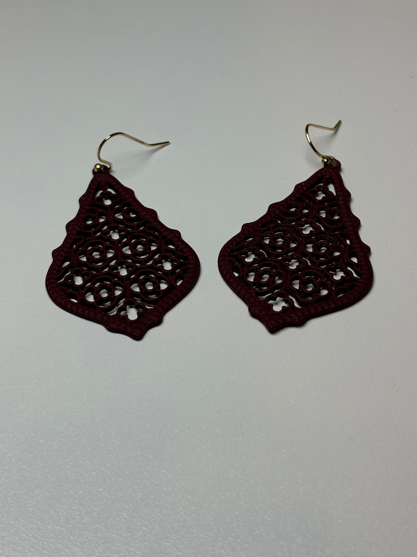 Brown Teardrop Earrings