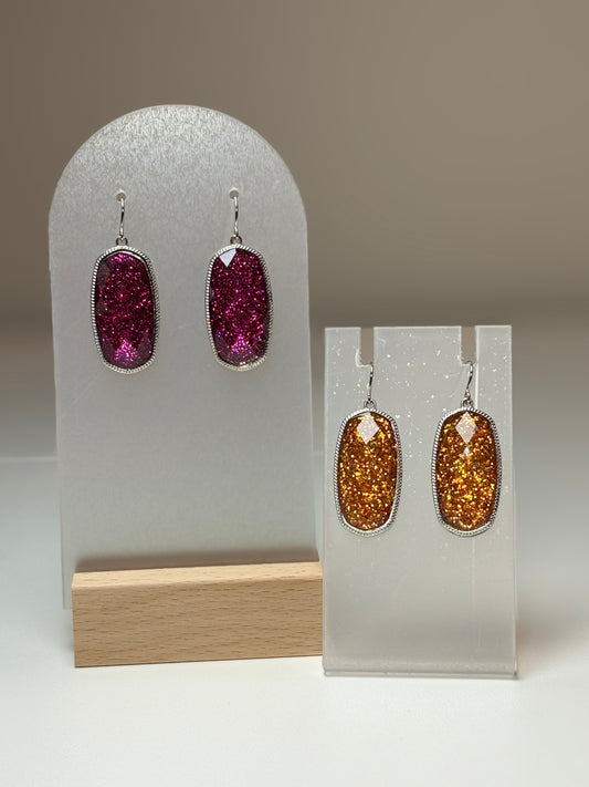 Small Silver Dangle Earrings