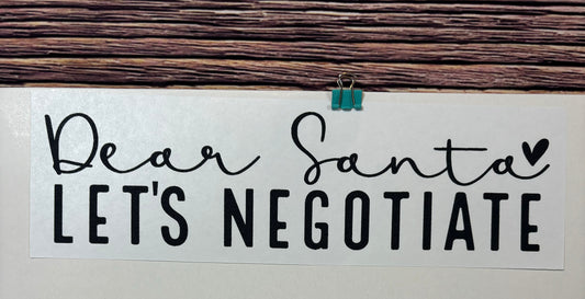 Santa- Lets Negotiate Design in Black