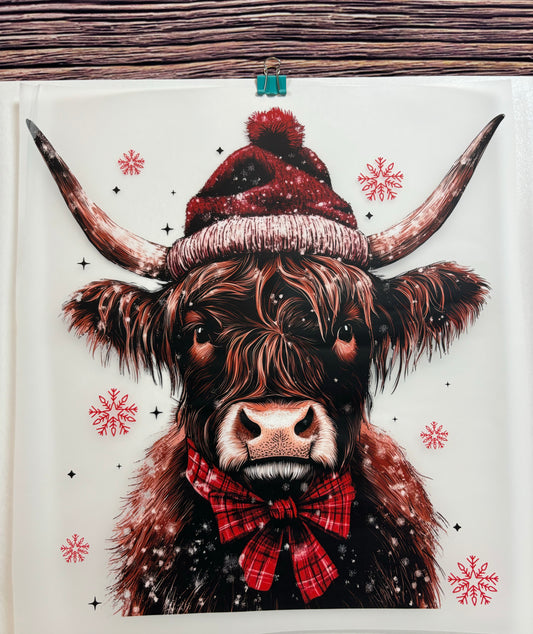 Christmas Highland Cow Design