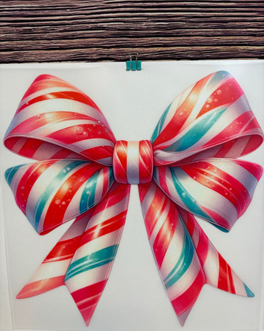 Candy Cane Bow Design
