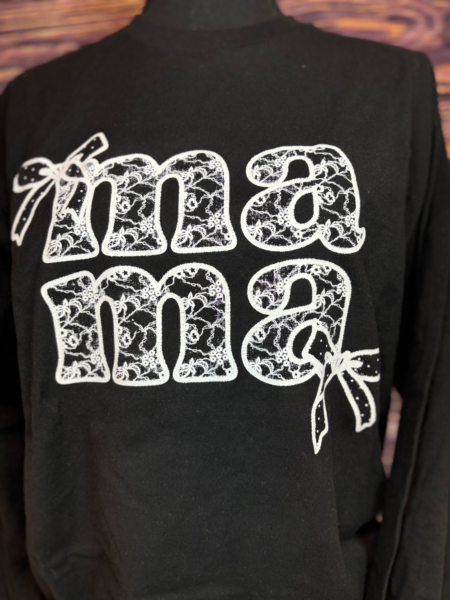 Mama Lace Long Sleeve Shirt