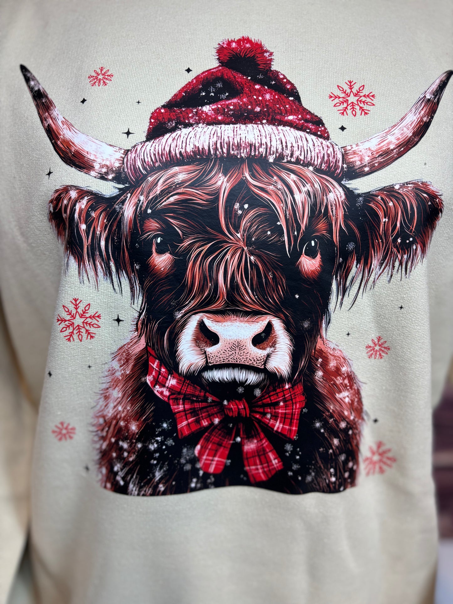 Christmas Highland Cow Sweatshirt