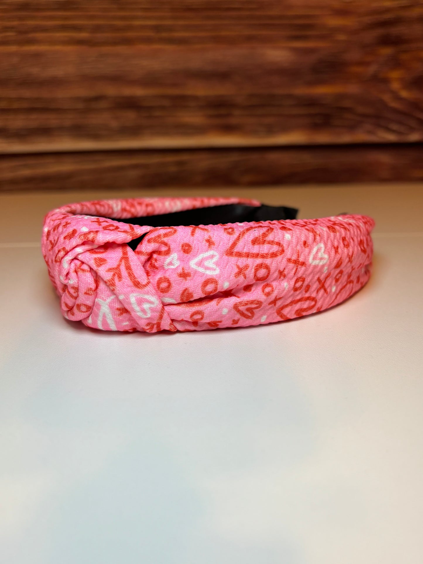Pink Love Knotted Headband