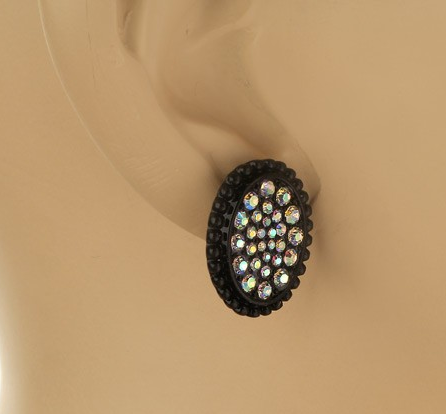 Black AB Earrings