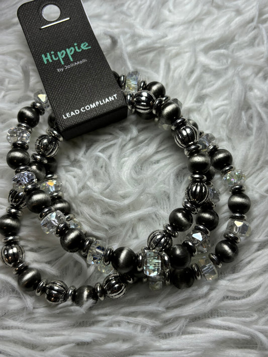 Glass Bead Stackable Bracelets