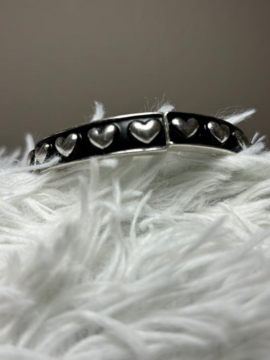 Metal Large Heart Stretch Bracelet