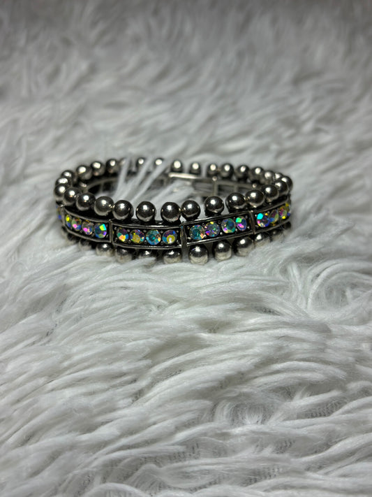 Western Ball TXR Stone Stretch Bracelet