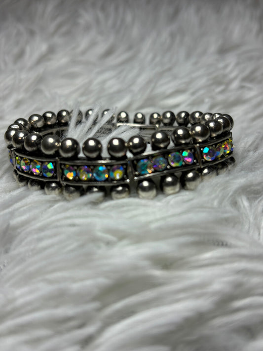 Western Ball TXR Stone Stretch Bracelet