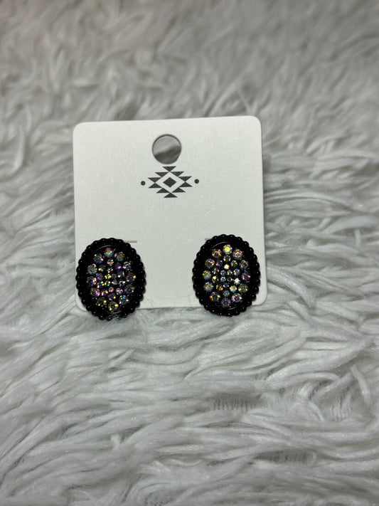 Black AB Earrings