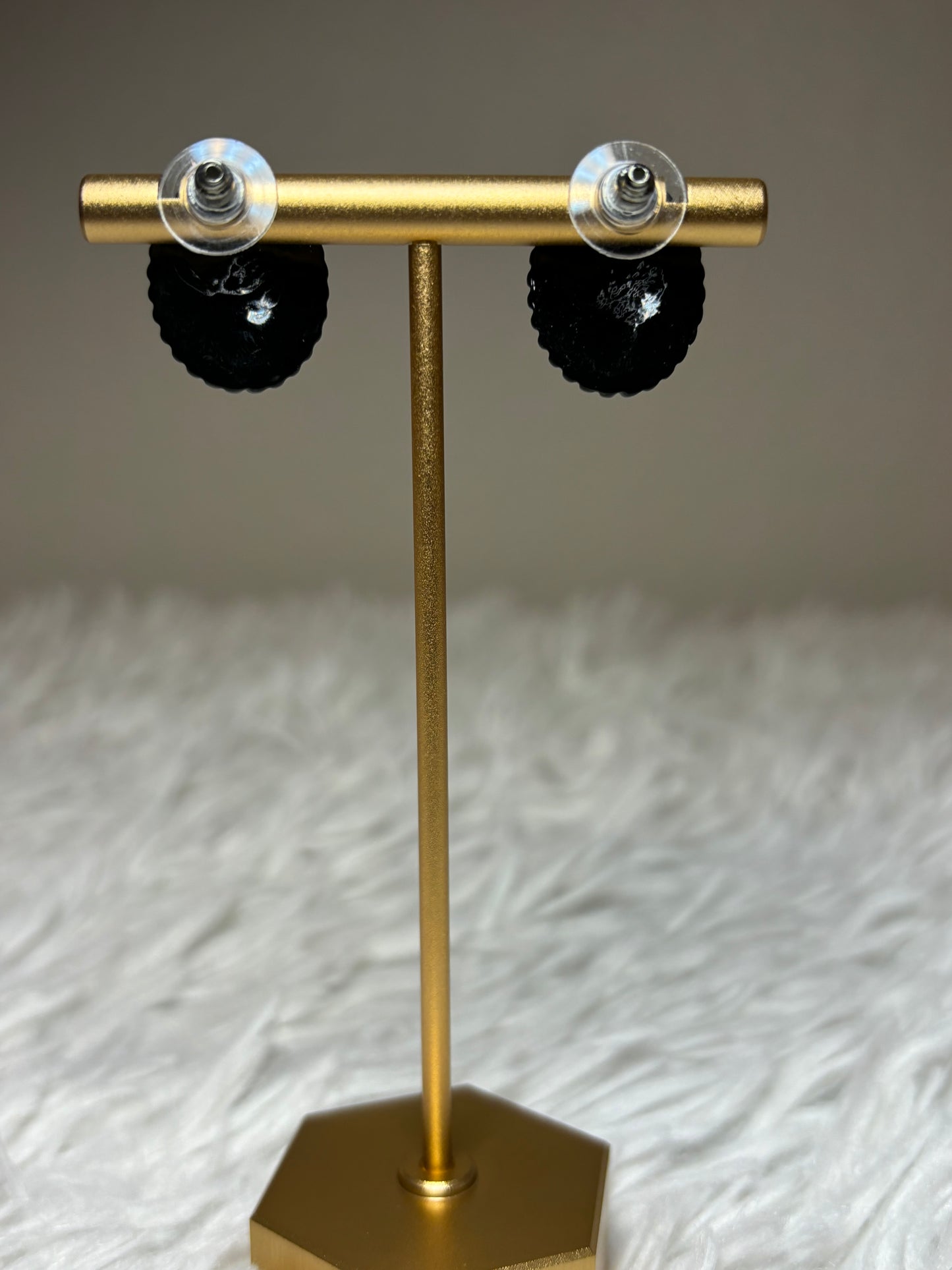 Black AB Earrings