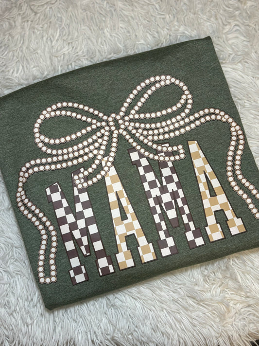 Mama Checker and Pearls T-Shirt