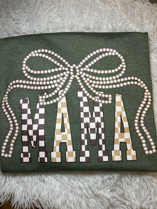 Mama Checker and Pearls T-Shirt