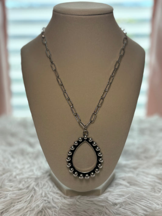 Western Teardrop Bubble Necklace