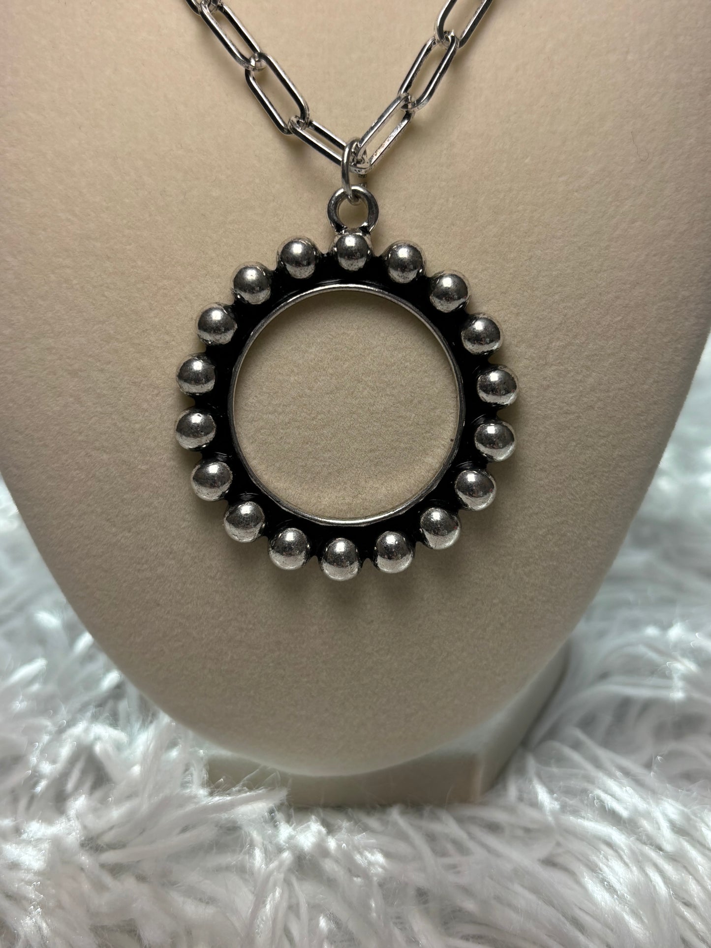 Western Circle Bubble Necklace