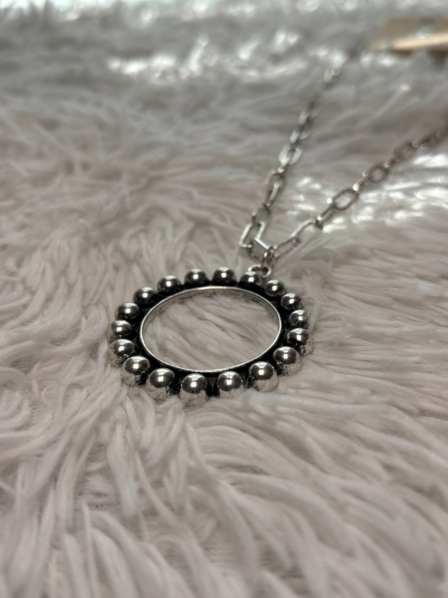 Western Circle Bubble Necklace