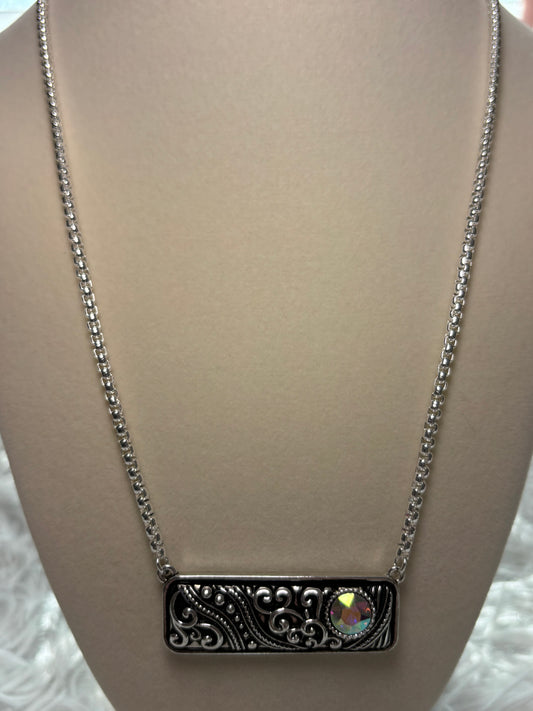 Western Filigree Bar Necklace