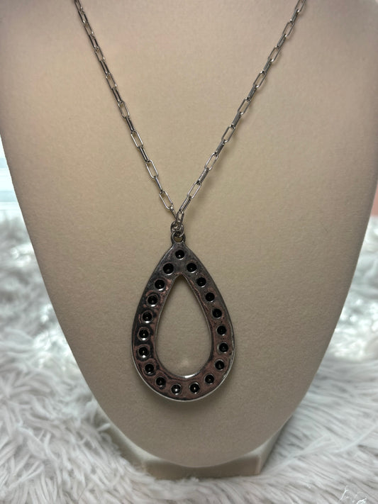 Western Ball TXR Teardrop Necklace