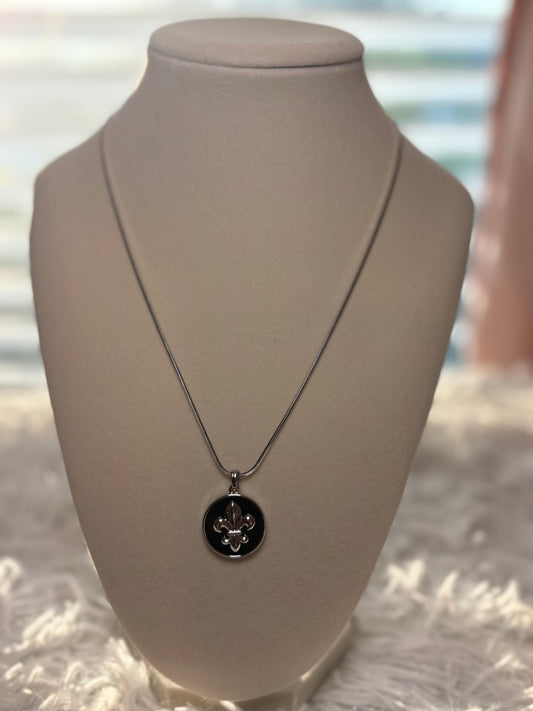 Fleur De Lis Pendant Necklace