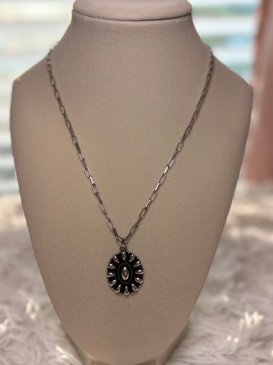 Western Concho Bubble Necklace