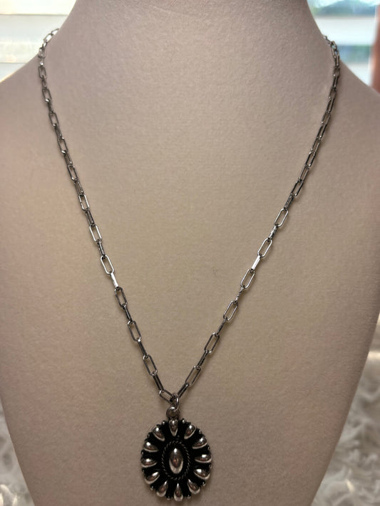 Western Concho Bubble Necklace