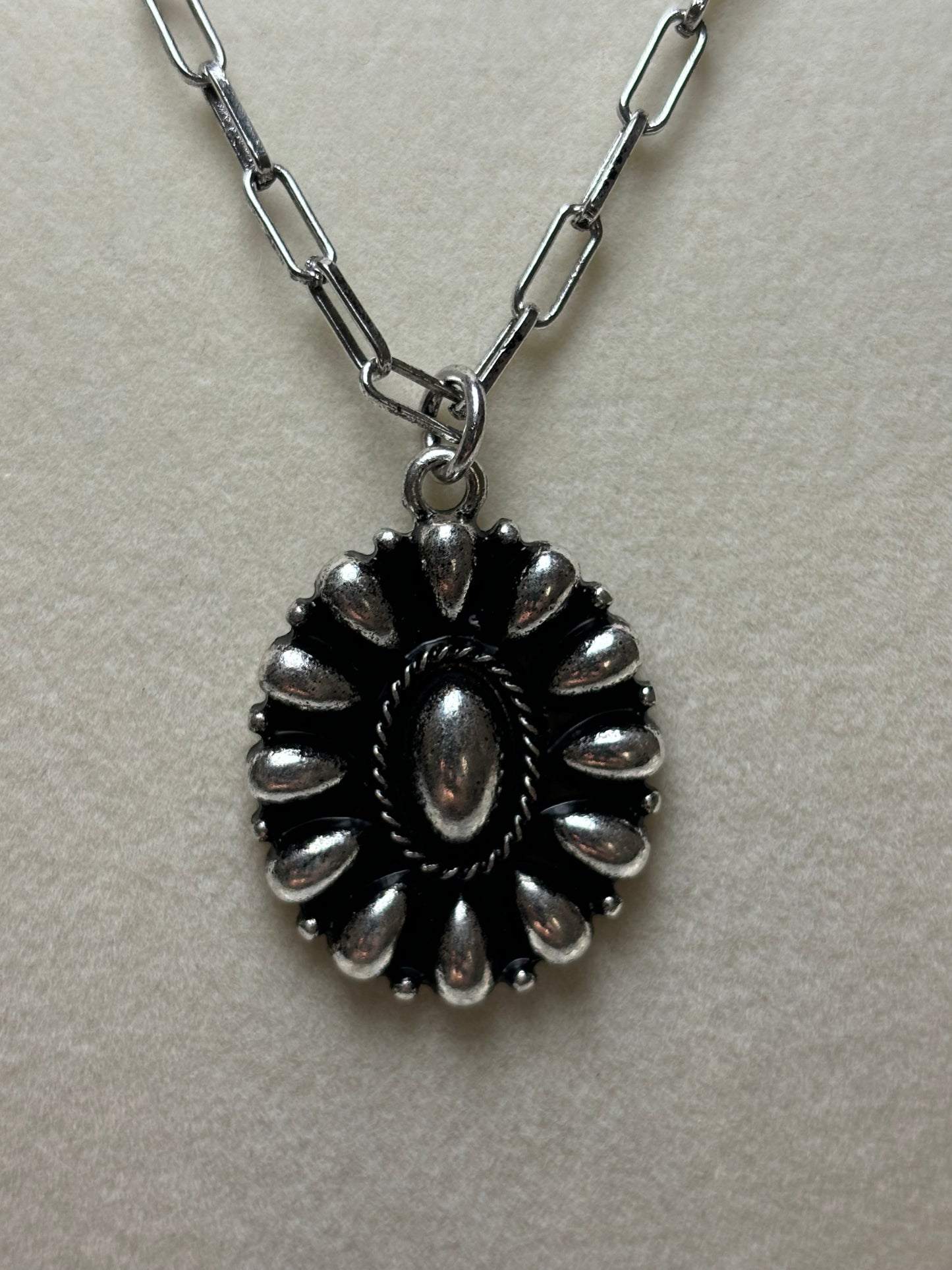 Western Concho Bubble Necklace