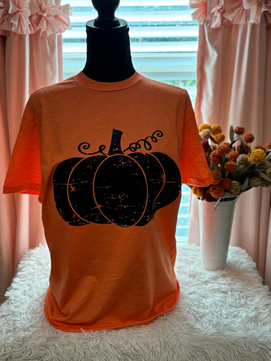 Distressed Pumpkin T-Shirt