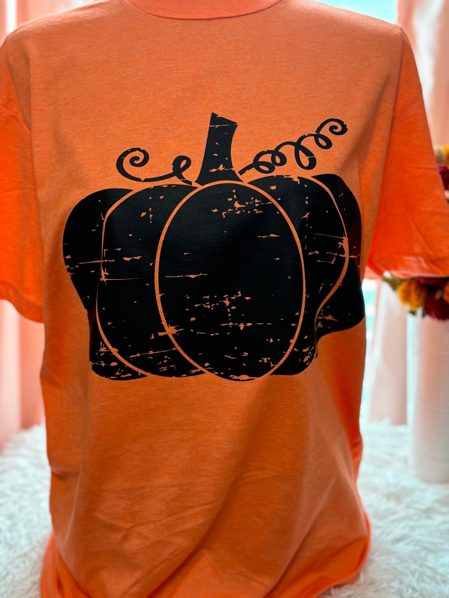 Distressed Pumpkin T-Shirt
