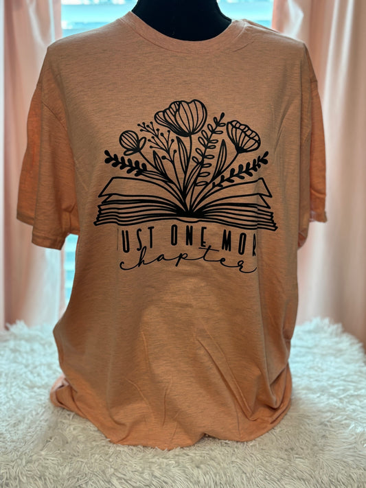Just One More Chapter T-shirt- Large