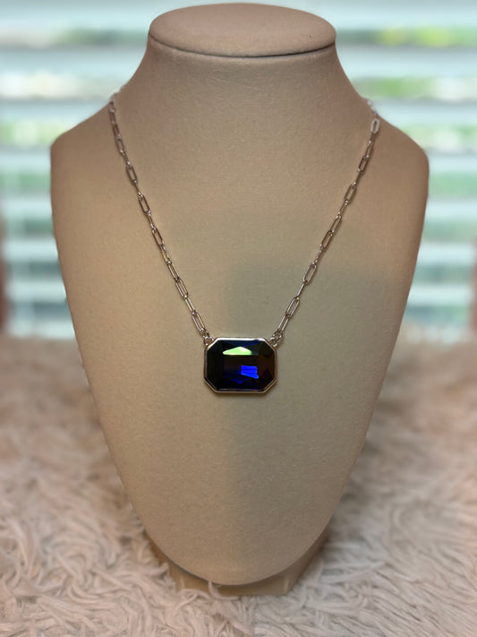 Rhinestone Pendant Necklace
