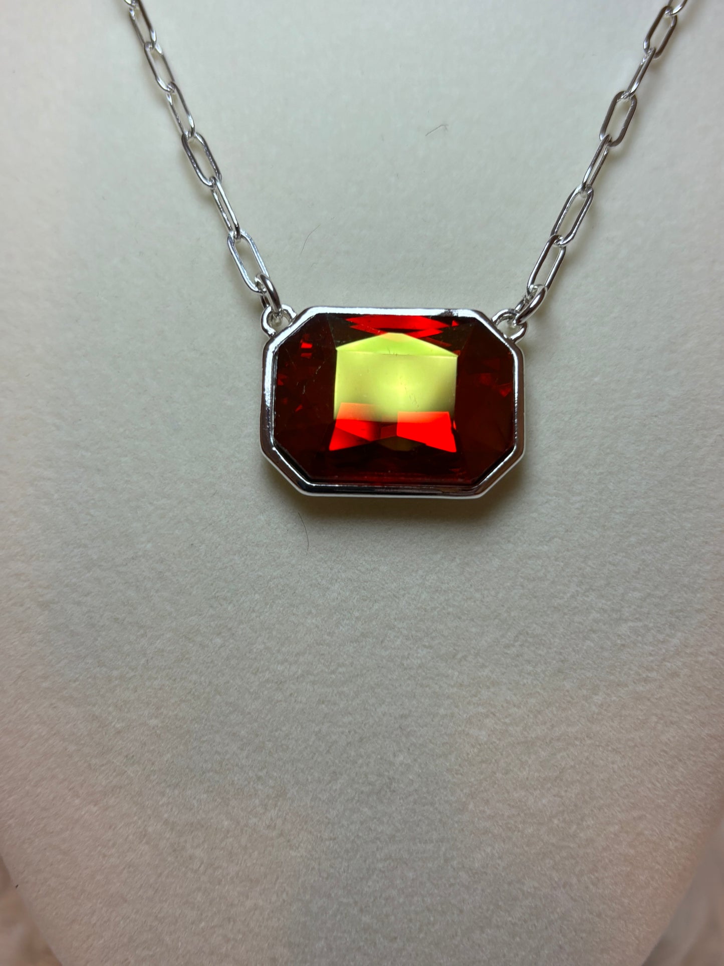 Rhinestone Pendant Necklace