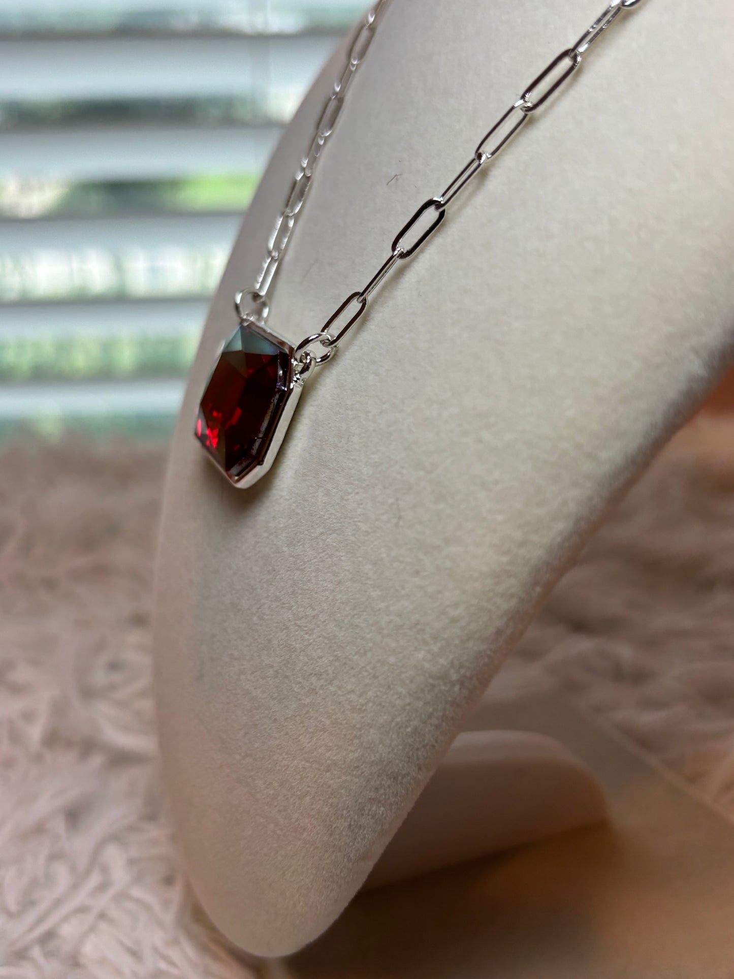 Rhinestone Pendant Necklace