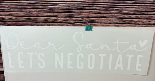 Santa- Lets Negotiate Design in White