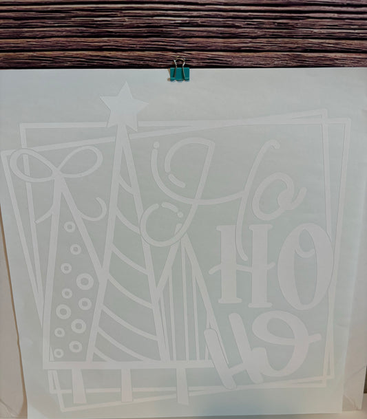 Ho Ho Ho Christmas Tree Design