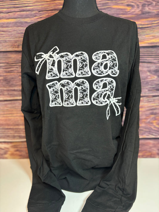 Mama Lace Long Sleeve Shirt